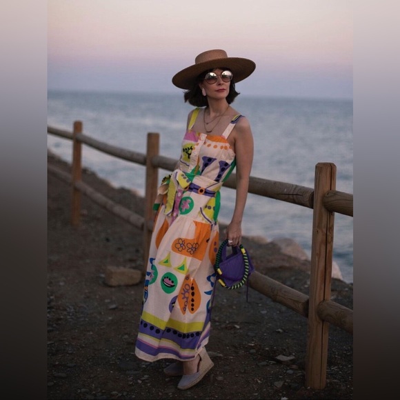 ZARA ~ PRINTED MIDI DRESS - Picture 7 of 17